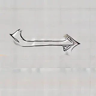 drawn arrow