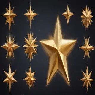 christmas stars clipart