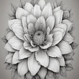 flower drawing for coloring