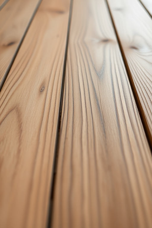 high-resolution texture of wooden planks with natural grain patterns, close-up shot, soft natural lighting, DSLR camera, f/4 aperture, 50mm lens, ISO 100, sharp focus on wood details