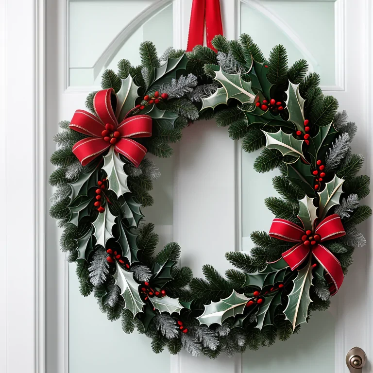 transparent christmas wreath