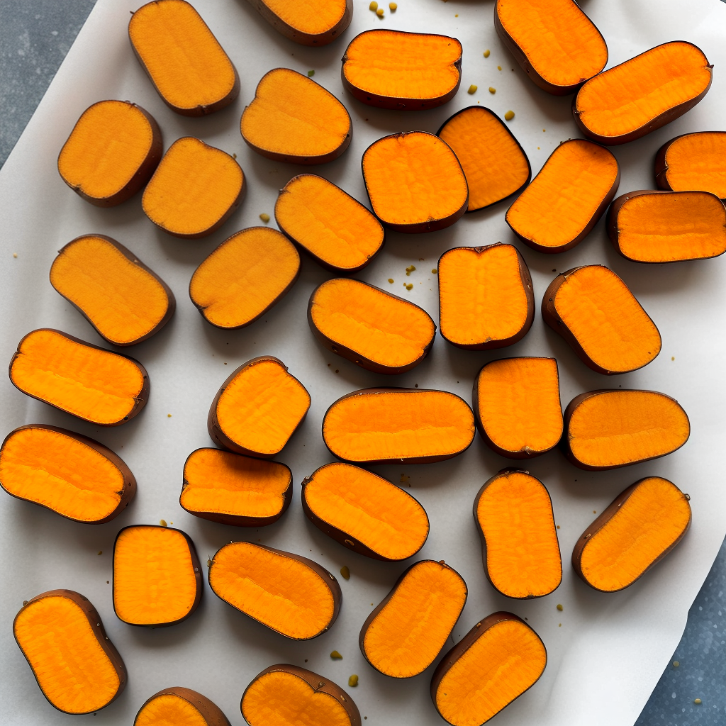 air fried sweet potato cubes