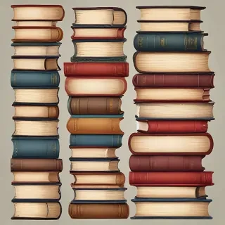 stacked books clip art