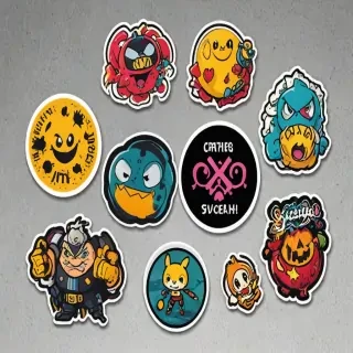 stickers mockup