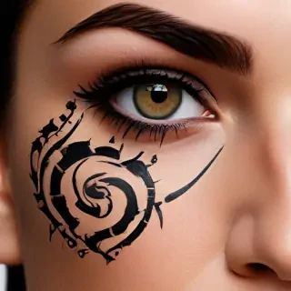 face tattoo png