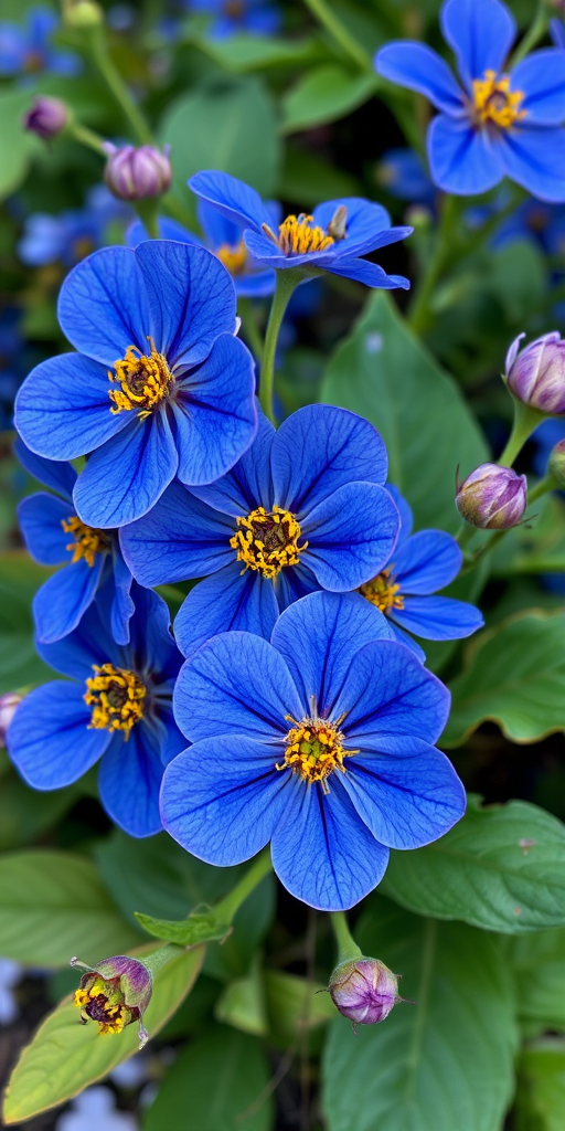 blue flowers png