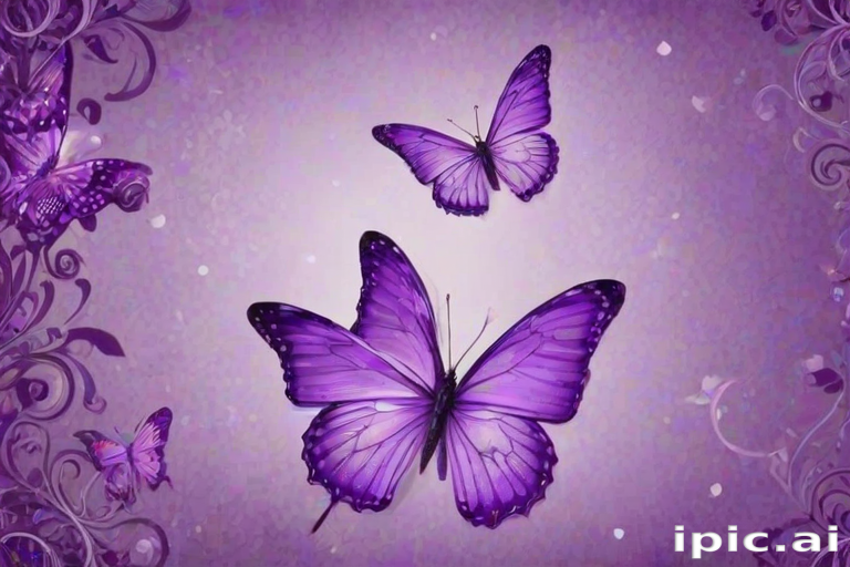 purple butterfly background