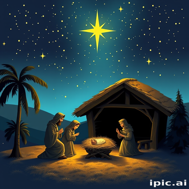 manger scene images free