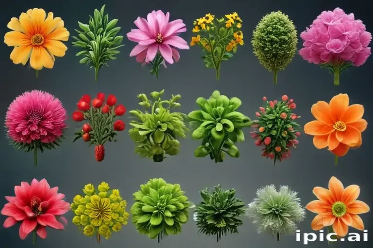 plants no background