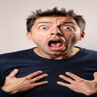 shocked man