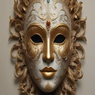 drawing of a mask