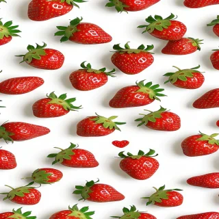 strawberry desktop background