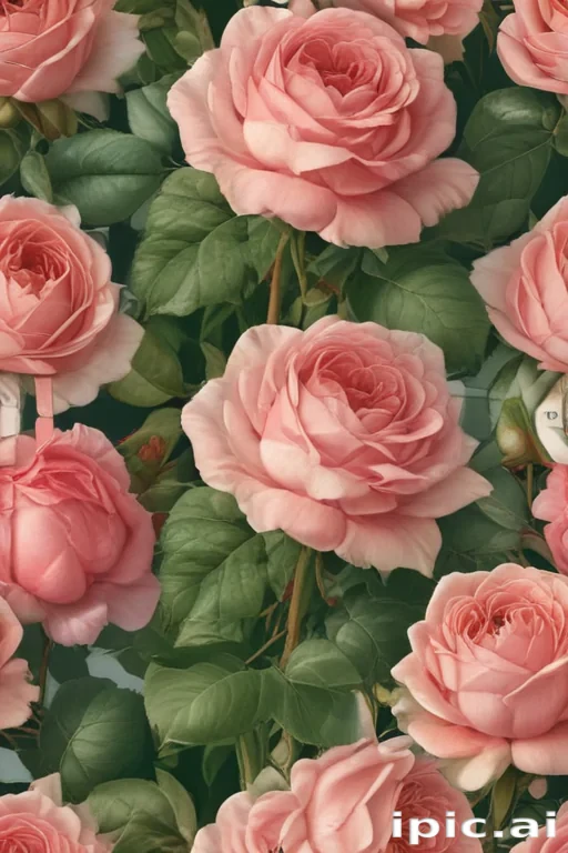vintage rose illustration