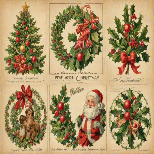 free vintage christmas printables