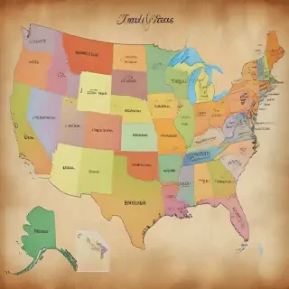 map of usa states
