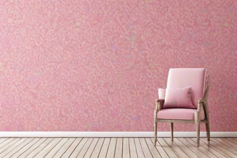 pink wall paper
