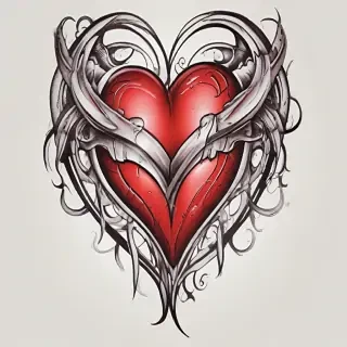 heart tattoo png