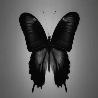 black butterfly outline