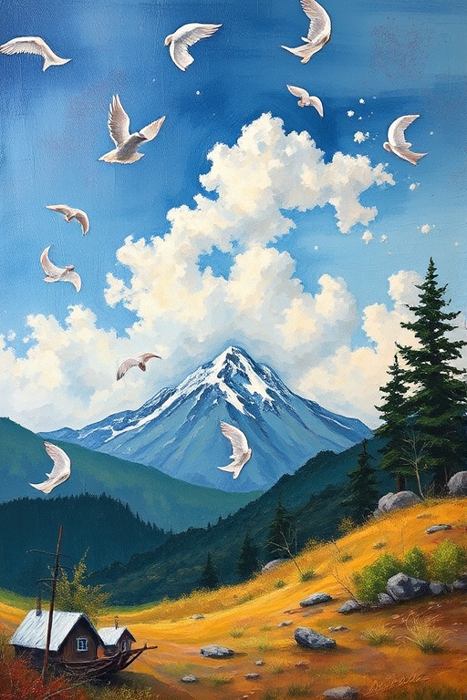 oil painting wallpaper