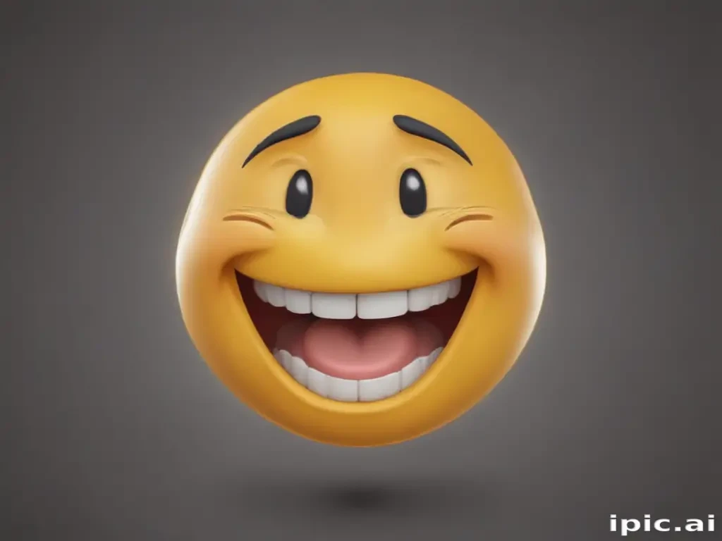 transparent laughing emoji