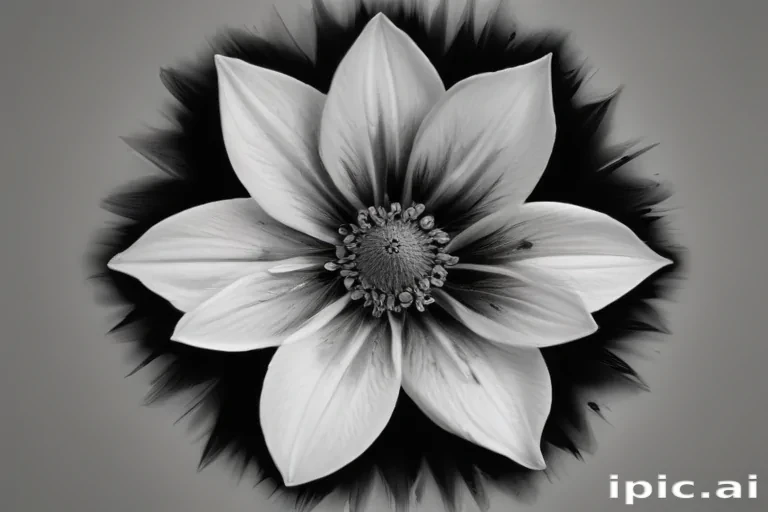 flower png black and white