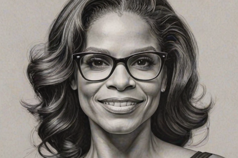 Stunning Audra McDonald, pencil sketch, portrait of Fascinating woman 1955s in glasses, hair style beatnik, outline, clear lines, fine lines, 8k