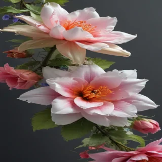 flowers clear background