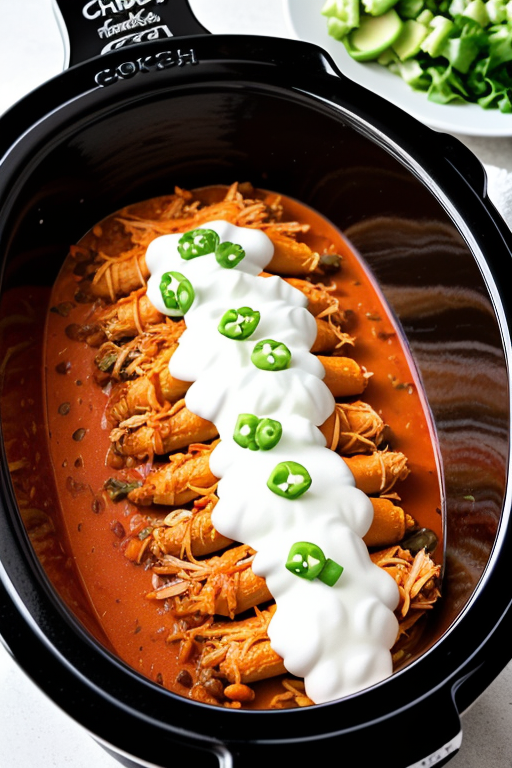 crock pot chicken enchilada casserole