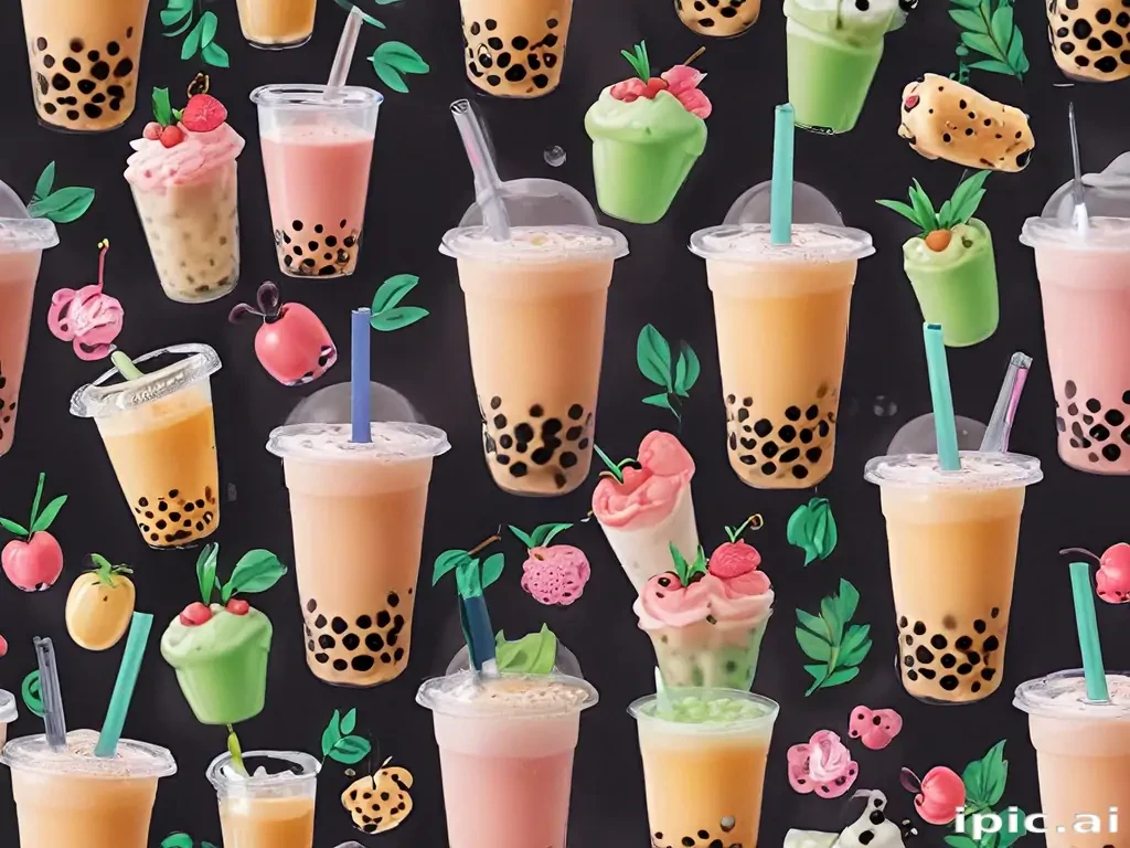 bubble tea wallpaper