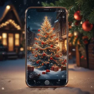 christmas phone wallpaper aesthetic