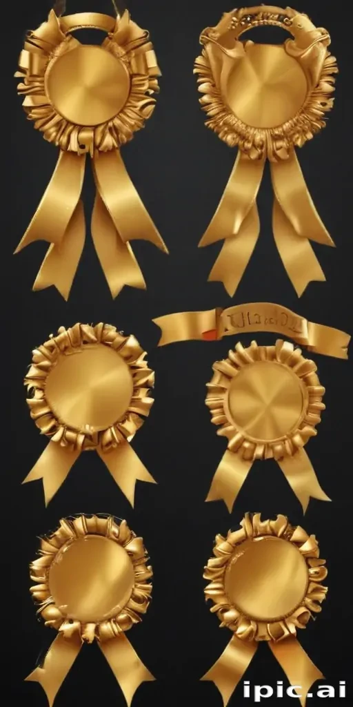 gold ribbon clipart