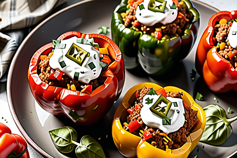 what to serve with stuffed peppers
