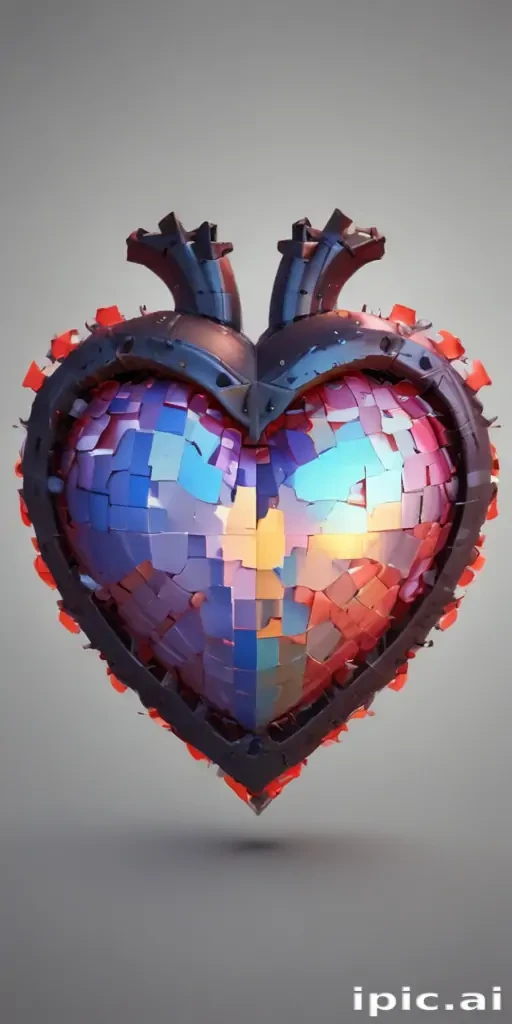 pixelated heart png