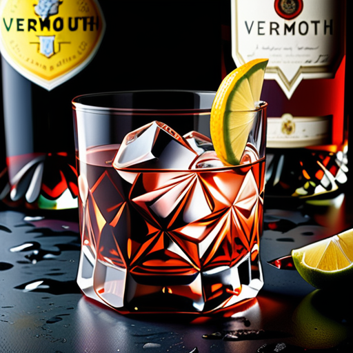 sweet vermouth on the rocks with a twist
