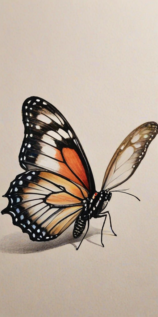 drawing butterfly