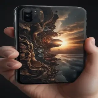 phone in hand png