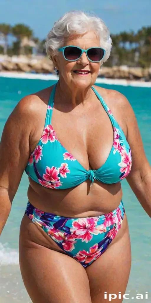 bbw granny bikini