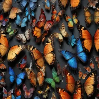 butterfly wall paper