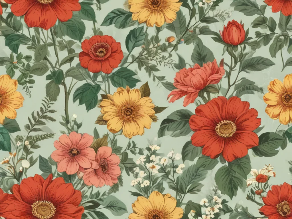 vintage flower illustration
