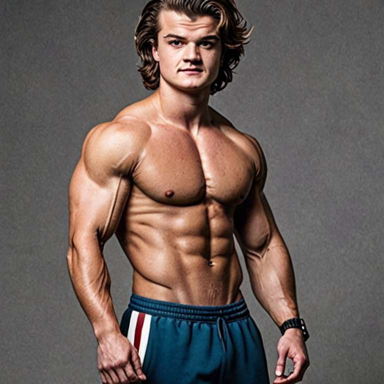 joe keery actor stranger things bodybuilder transformation before and after skinny to muscle