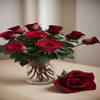 red roses aesthetic