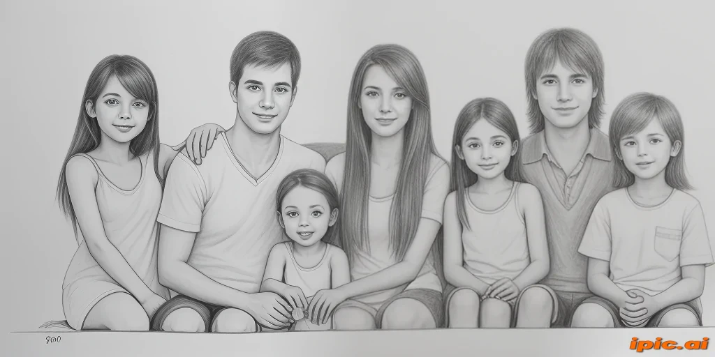 drawings of family