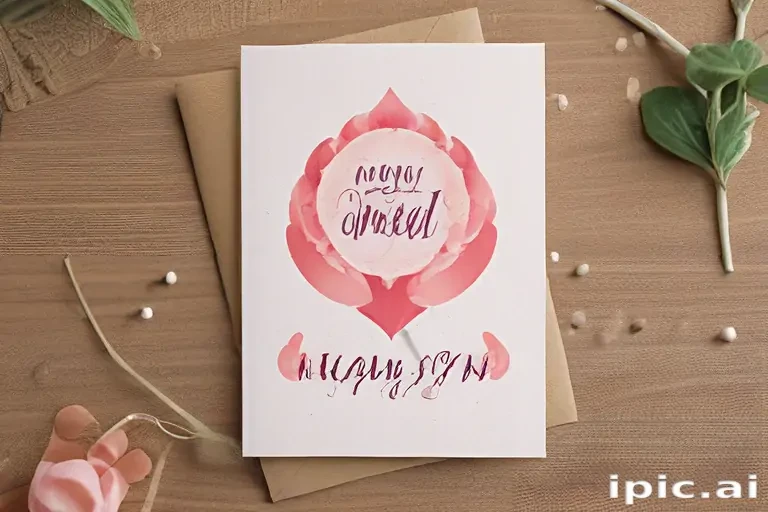 greeting card mockup
