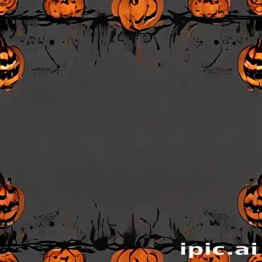 halloween border transparent