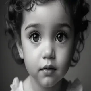 black and white cute