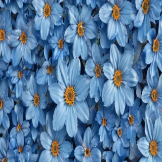 blue floral background
