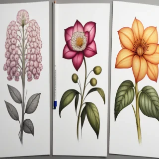 flower color drawings