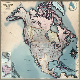 north america map