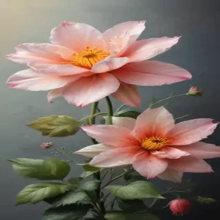 aesthetic flower painting