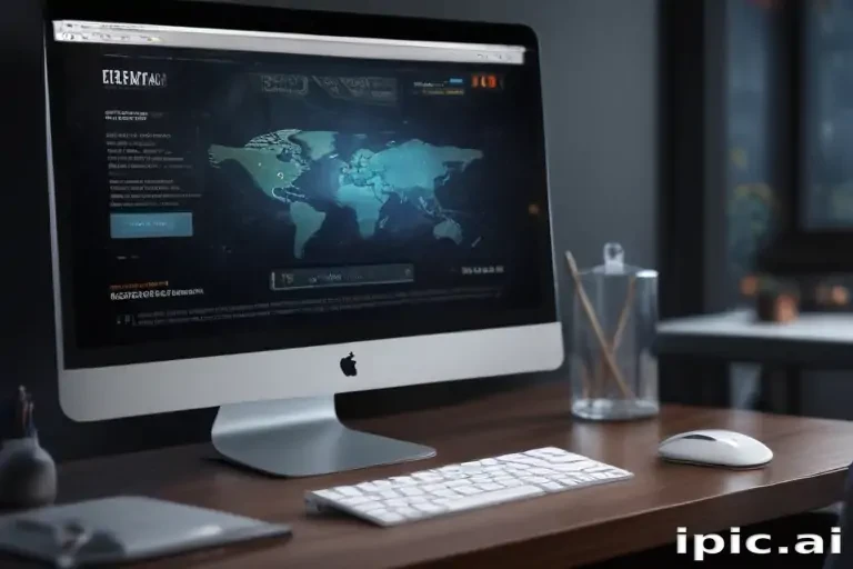 computer website mockup